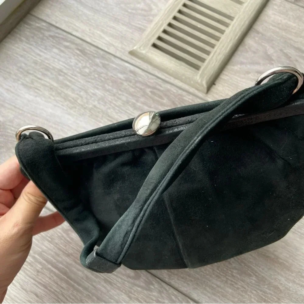 Vintage Coret Suede Leather Purse Made in Canada